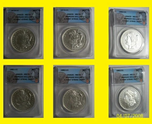 1878-1883 モーガン CC シルバー ドル AN