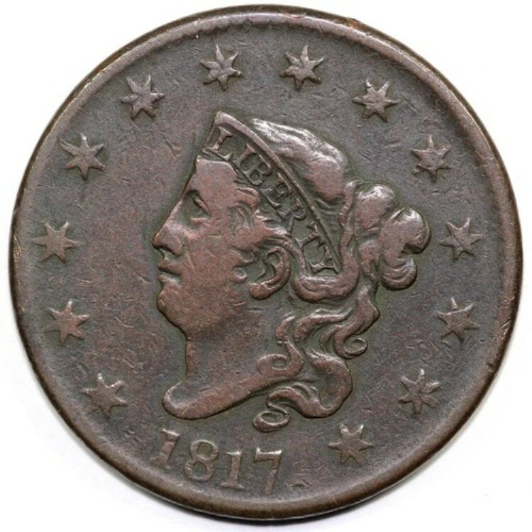 1817年 1セント マトロンヘッド ラージセント