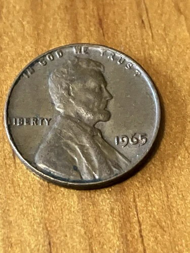 楽天WORLD RESOURCE【KING店】希少な1965年製ペニー、ミントマークなし、中心から外れたL、縁に刻印あり