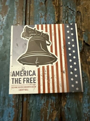 2023 PAMP SUISSE アメリカ自由の鐘 2オンス カラー化銀プルーフコイン