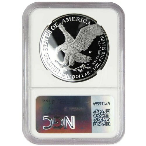 WORLD RESOURCE【KING店】の2024-W プルーフ 1ドル アメリカン シルバー イーグル NGC PF69UC ミントエラー ブラウンラベル｜アングル2