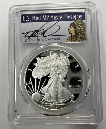 2018 W ASE $1 PCGS PR70DCAM トーマス・ク