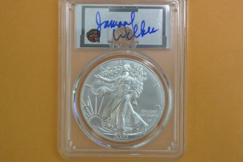 2022年 1ドル アメリカン シルバー イーグル 1オンス PCGS MS70 初日発行 ジャマール・ウィルクス