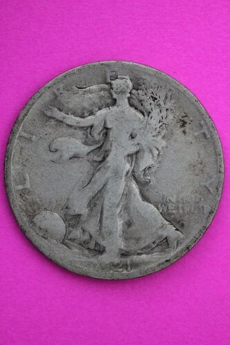 1921年 Sウォーキング リバティ ウォーカー ハーフドルコイン セミキーデイトコイン 正規品 0435N