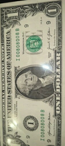 超レア!!! ストロボグラマティック バイナリフリッパーブックエンド 1 ドル紙幣 スノーマン!!