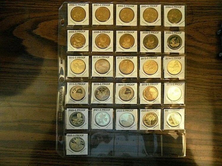 2000-2025 Sプルーフ サカガウィア ネイティブアメリカン ドル 26枚セット