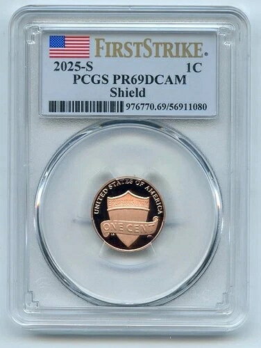 2025-S リンカーンセント ファーストストライク 1c PCGSPR69DCAM シールド ???????
