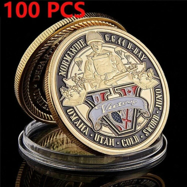 100枚セット 第二次世界大戦 1944年6月6日 Dデイ ノルマンディー上陸作戦 70周年記念