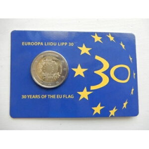 エストニア 2015 欧州旗 2 ? EURO BU コインカード レア