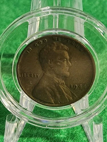 1944年リンカーン・ウィート・ペニー - 縁のリバティに「L」エラー、銅製、人気商品