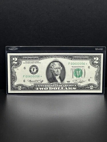 1976年- 2ドル スターノート 低番号 あなたのコレクションのための非常に素晴らしい作品。