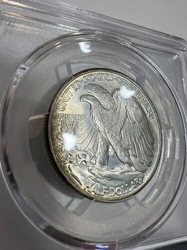 WORLD RESOURCE【KING店】の1941年ウォーキング・リバティ・シルバー・ハーフドル MS66 PCGS Gem｜アングル3