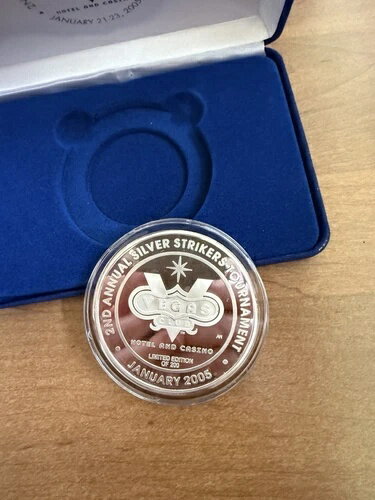 ラスベガスクラブ シルバーストライク .999 ファイン 3オンス トーナメントコイン 1/4 トロイポンド