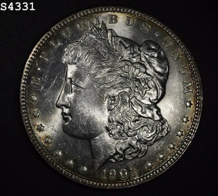 1903年 モルガン銀貨「GEM BU」*1点目以降は送料無料*