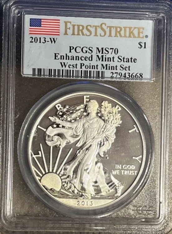 2013-W シルバーイーグル PCGS MS70 ファ