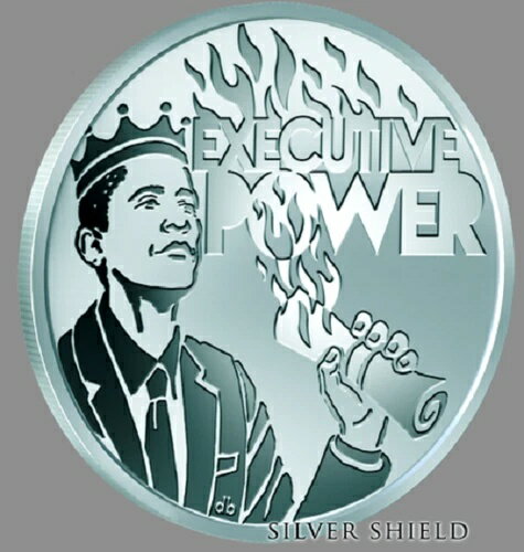 2016年 1オンス オバマ大統領 大統領権限 プルーフ - シルバーシールド 450枚 コレクターラウンド