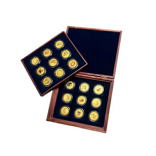 アポロ計画エクソヌミアコイン 18枚セット 24Kゴールドレイヤーオン銅 2020年 アメリカ造幣局
