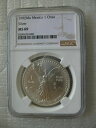 メキシコ 1992 リベルタッド銀貨 1オンザ UNC NGC MS69(3)