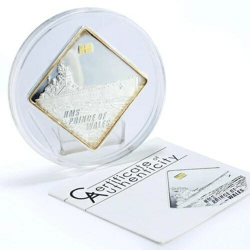 パラオ 10 ドル イギリス戦艦 HMS プリンス・オブ・ホエールズ 金メッキ銀貨 2009 年