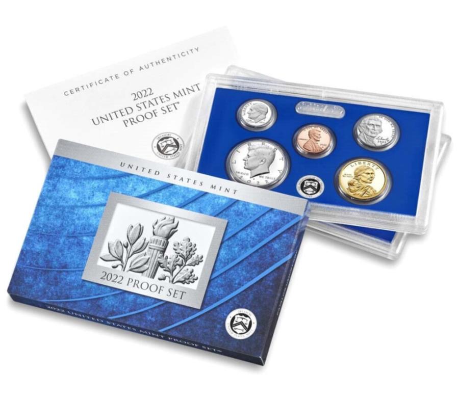 ڶ/ʼݾڽա ƥ 󥳥 [̵] 2022 S U S MINT 10 COINåɥץ롼եå22RGܥåCOA 2022 s u s mint 10 coin clad proof set 22rg with box and coa