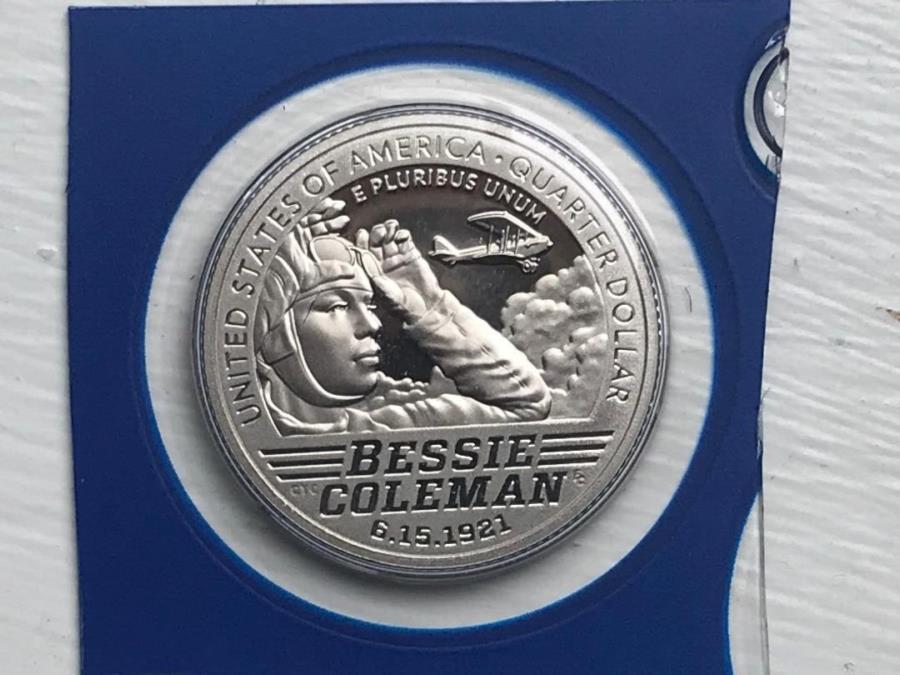 【極美品/品質保証書付】 アンティークコイン モダンコイン 送料無料 2023 s wessie us mint packagingのベッシーコールマン女子四半期 2023 S CLAD PROOF Bessie Coleman Women 039 s Quarter in US Mint packaging