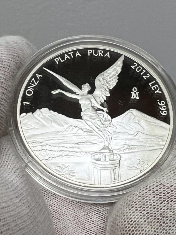 yɔi/iۏ؏tz AeB[NRC _RC [] 2012LVR1IX.999Vo[o^hv[t~gJvZ~~ 4,200~g!! ~~ 2012 Mexico 1 oz .999 Silver Libertad Proof Mint Capsule ~~ONLY 4,200 Minted!!~~