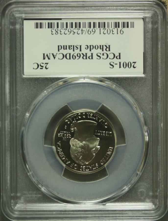 yɔi/iۏ؏tz AeB[NRC _RC [] 2001-S[hAChBlPCGS PR69 DCAM 2001-S Rhode Island State Quarter PCGS PR69 DCAM