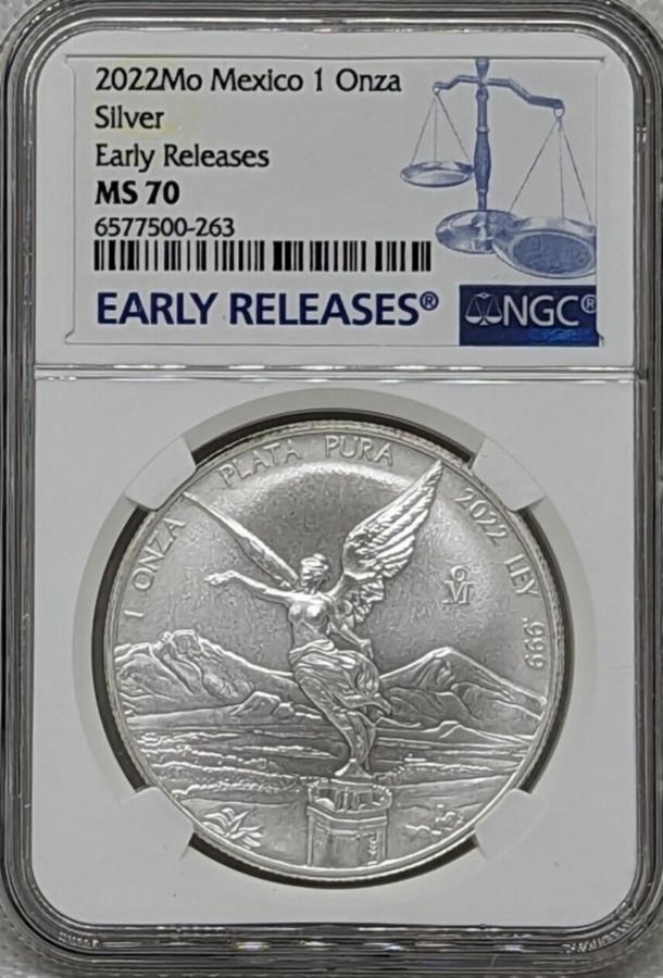 ڶ/ʼݾڽա ƥ 󥳥 [̵] 2022 1󥹥ᥭСХɥNGC MS 70-1 ONZA-꡼꡼ 2022 1 oz Mexico Silver Libertad Coin NGC MS 70 - 1 Onza - Early Releases