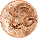 2022モンゴル壮大なアルガリ50g銅硬貨 2022 Mongolia Magnificent Argali 50g Copper Coin
