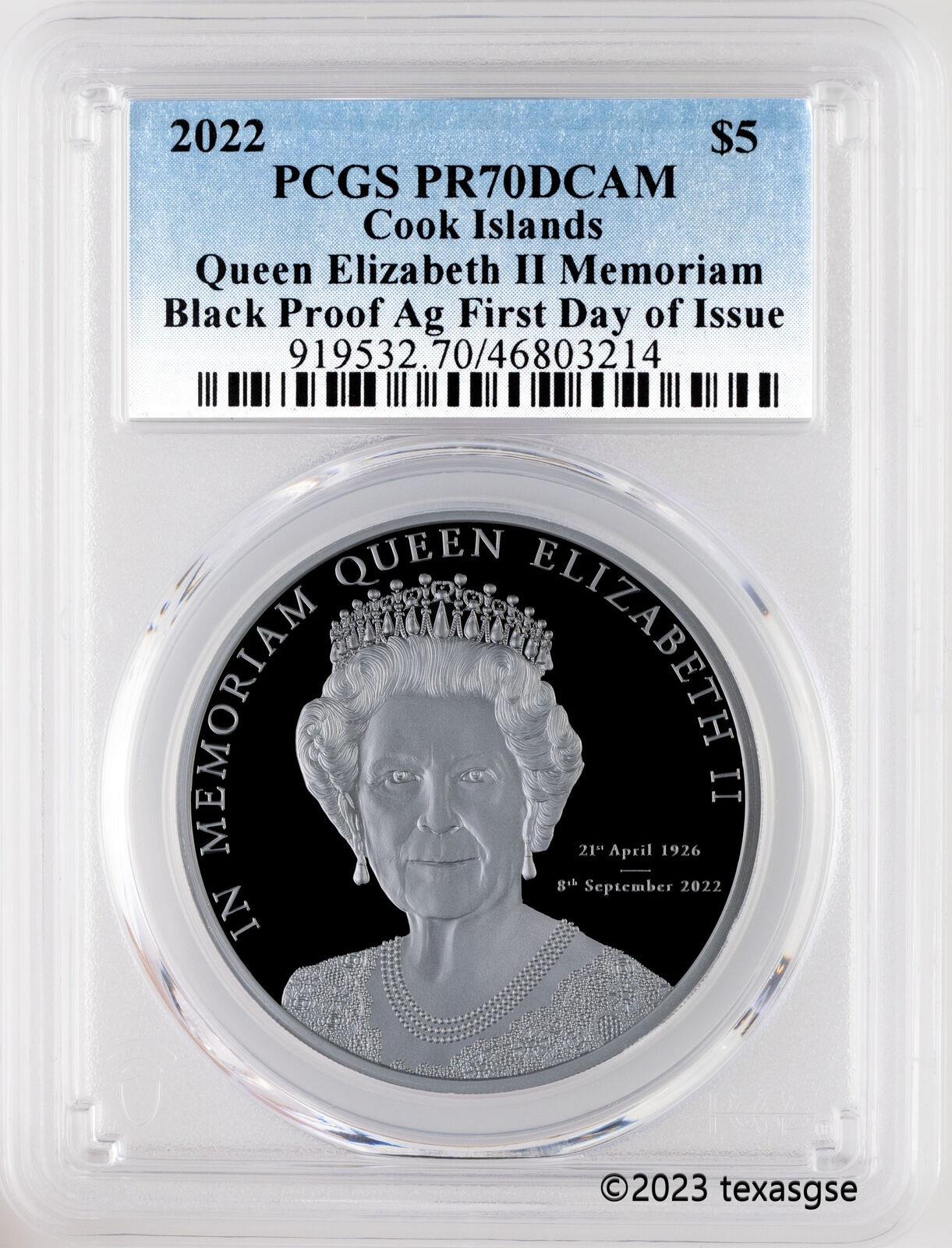 2022⥢९󥨥ꥶ٥II 1󥹥֥åץ롼եСFDI -PCGS PR70 2022 $5 CI In Memor...
