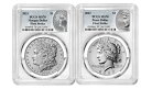 【極美品/品質保証書付】 アンティークコイン モダンコイン [送料無料] 2023 Morgan and Peace Silver Dollar 2 COIN SET PCGS MS70 FIRST STRIKE W BOX/COA 2023 Morgan and Peace Silver Dollar 2 Coin Set PCGS MS70 FIRST STRIKE W Box/COA