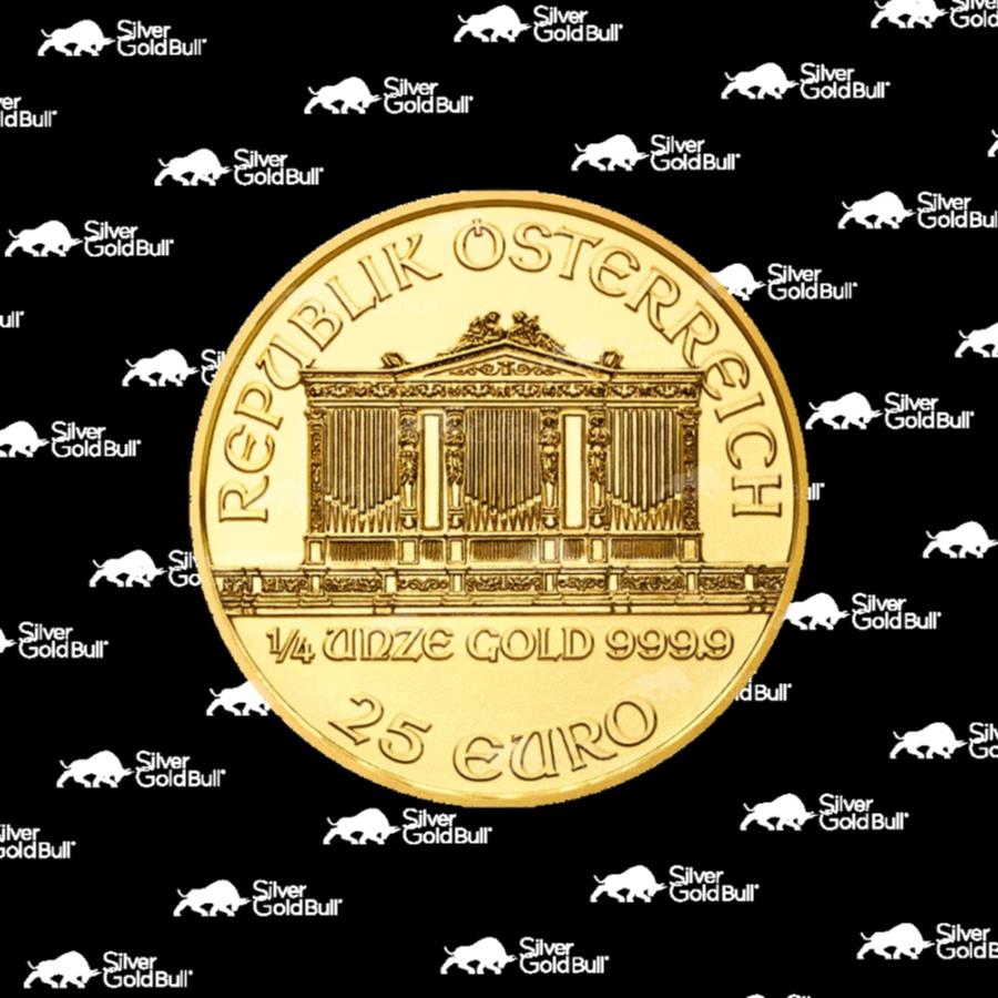 yɔi/iۏ؏tz AeB[NRC _RC [] 1/4IX_ȔNI[XgÃtBn[jbNS[hRC|I[XgÃ~g 1/4 oz Random Year Austrian Philharmonic Gold Coin | Austrian Mint