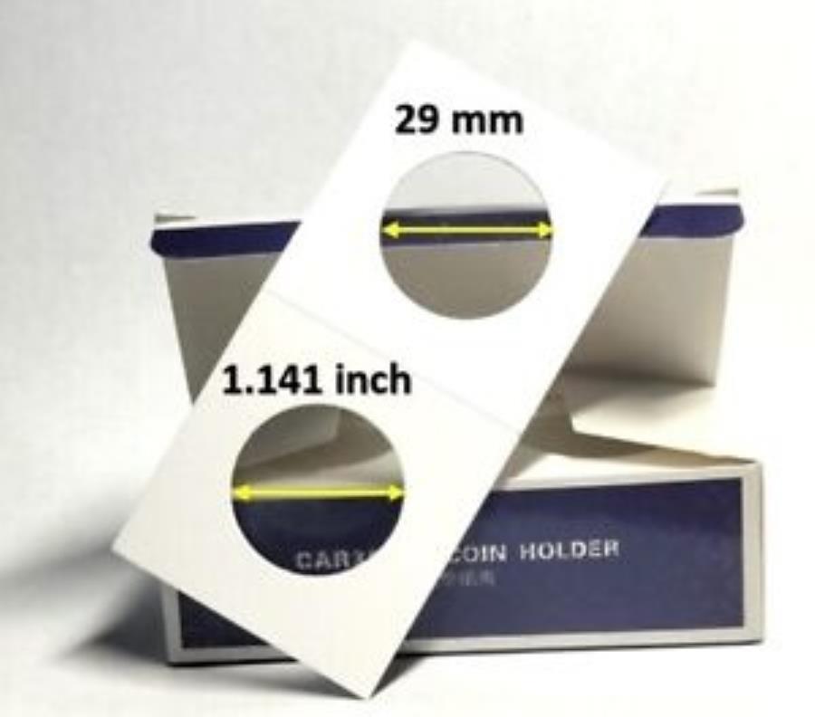 29 mm 2 x 2ʥܡޥ顼եåץۥ-100 pcs 29 mm 2 X 2 Cardboard Mylar Flips Coin Holders - 100 pcs