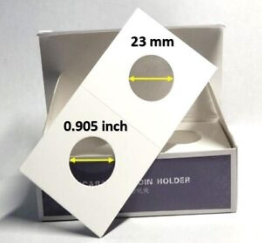 23 mm 2 x 2ʥܡޥ顼եåץۥ-100 pcs 23 mm 2 X 2 Cardboard Mylar Flips Coin Holders - 100 pcs