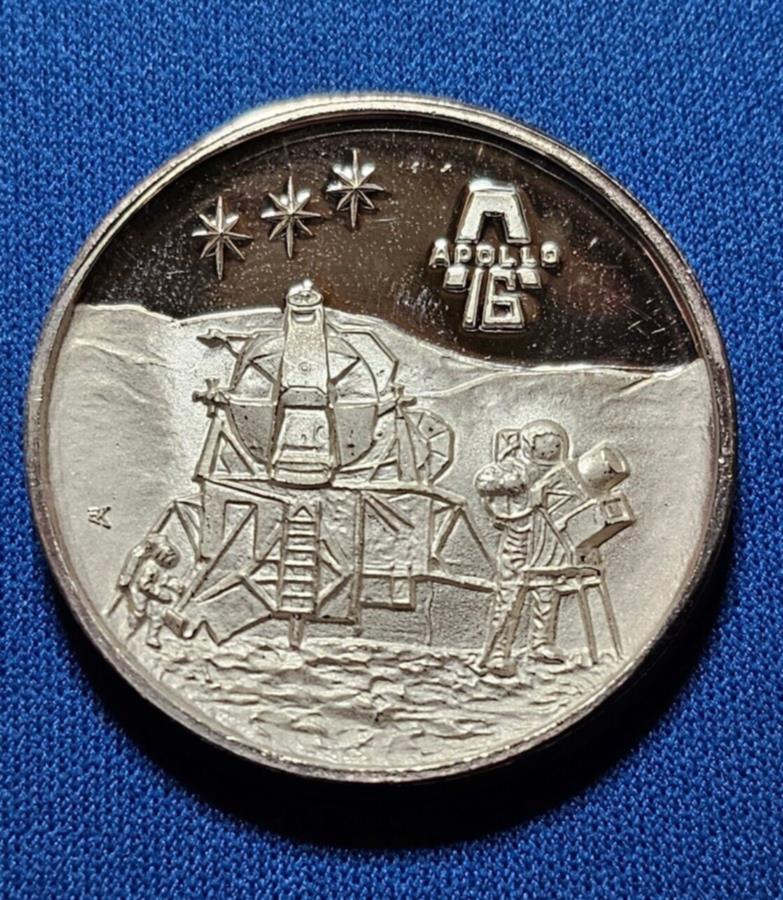 ڶ/ʼݾڽա ƥ 󥳥 [̵] ݥXVI .999ե󥷥С롣ץ롼ջž夲 20.6٤ APOLLO XVI .999 Fine SILVER MEDAL. Proof Finish. 20.6 Grams Fine Silver