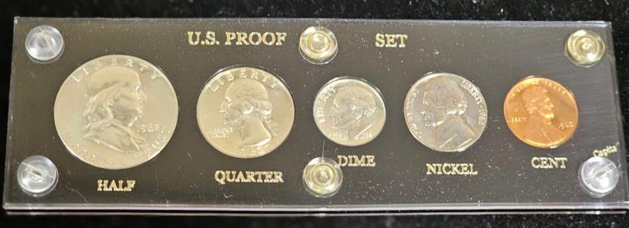  アンティークコイン モダンコイン  1962年アメリカ合衆国のミントシルバープラスチックセット硬質プラスチックケース 1962 United States Mint Silver Proof Set in Hard Plastic Case