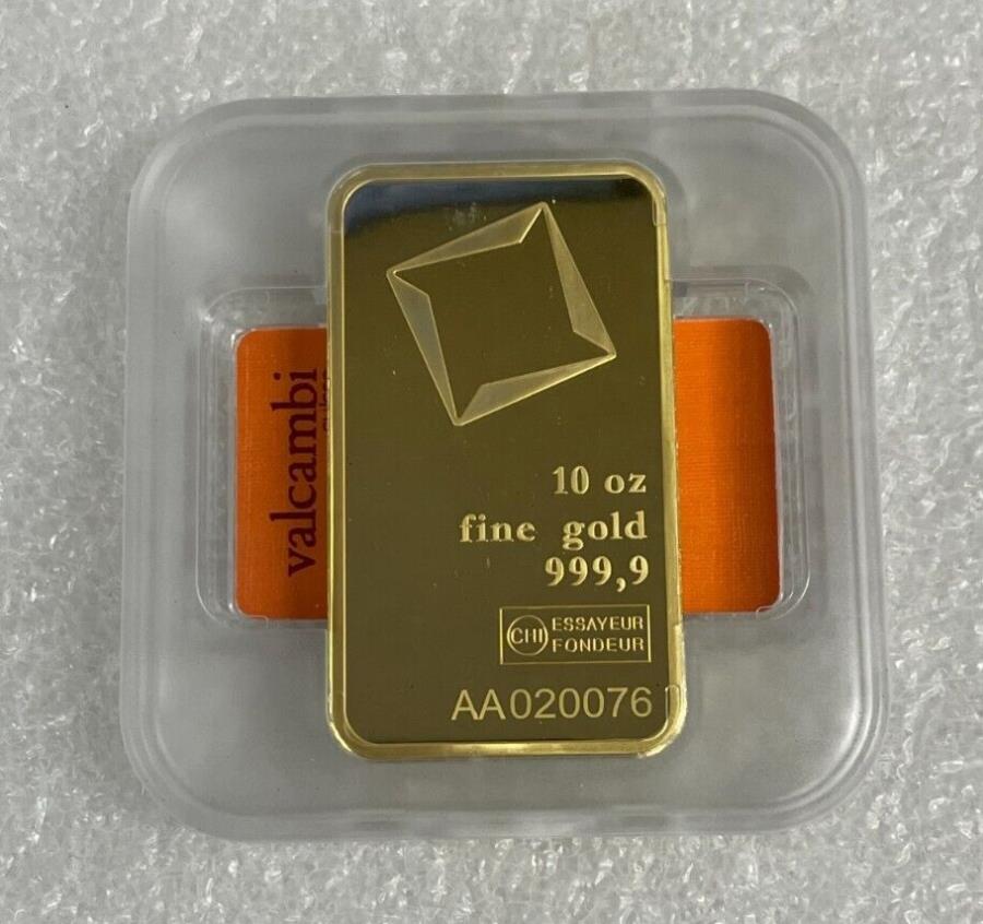 yɔi/iۏ؏tz AeB[NRC _RC [] Valcambi Suisse 10 Oz Gold Bar .9999AbZCؖ24 KaratŖ Valcambi Suisse 10 oz Gold Bar .9999 Sealed With Assay Certificate 24 Karat