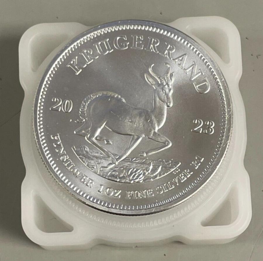 yɔi/iۏ؏tz AeB[NRC _RC [] Vo[2023AtJVo[N[WFh1IX1hRC Silver 2023 South Africa Silver Krugerrand 1 oz 1 Rand coin