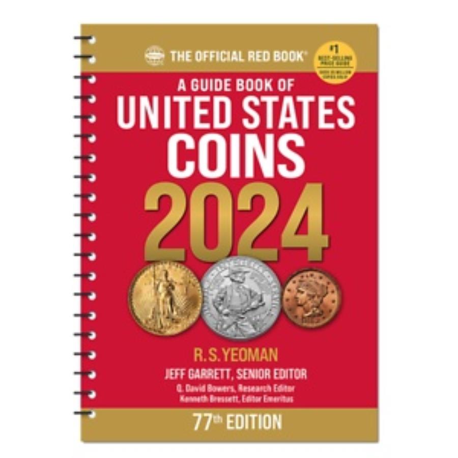  アンティークコイン モダンコイン  2024公式の赤い本：アメリカ合衆国コインのガイドブック第77版 2024 The Official Red Book: A Guide Book of United States Coins 77th Edition