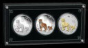 yɔi/iۏ؏tz AeB[NRC _RC [] 2022 LUNARV[YIII^CK[1IXVo[gI$ 1 3RCZbg3IXg[^ 2022 LUNAR SERIES III YEAR OF THE TIGER 1oz SILVER TRIO $1 3-coin Set 3oz-total