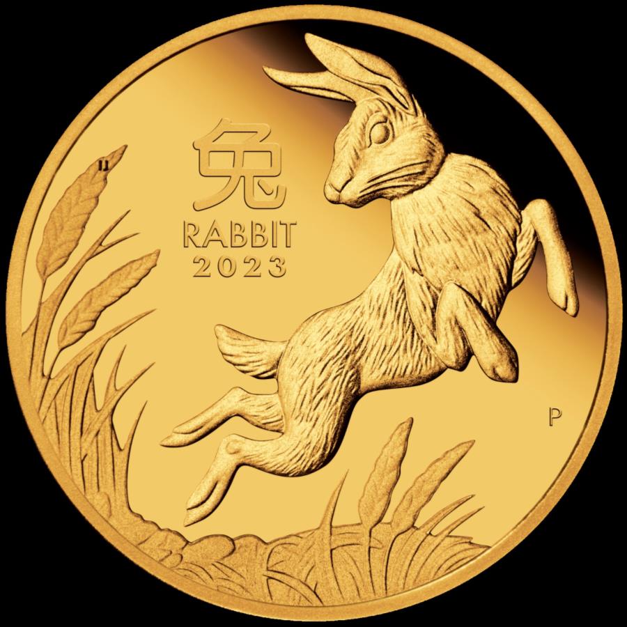 ڶ/ʼݾڽա ƥ 󥳥 [̵] 2023ȥꥢΥǯ11/10󥹥ɥץ롼$ 15󥷥꡼-3 2023 Australian Lunar Year of the Rabbit 1/10 oz Gold Proof $15 Coin Series-3