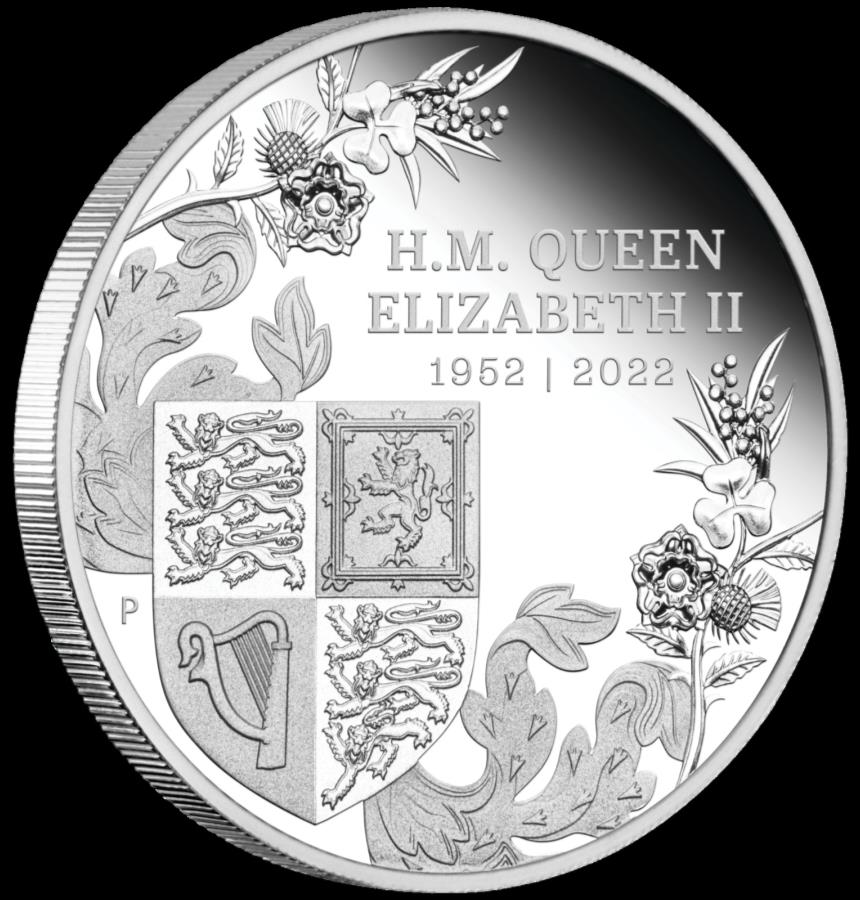 【極美品/品質保証書付】 アンティークコイン モダンコイン 送料無料 クイーンズプラチナジュビリー2022 1オンスシルバープルーフコイン 1 H.M. Q.エリザベスII The Queen’s Platinum Jubilee 2022 1oz Silver Proof Coin 1 H.M. Q. Elizabeth II