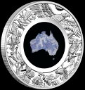【極美品/品質保証書付】 アンティークコイン モダンコイン [送料無料] オーストラリア2022 1オンスシルバープルーフ$ 1レピドライトコイングレートサザンランド Australian 2022 1oz Silver Proof $1 LEPIDOLITE Coin Great Southern Land