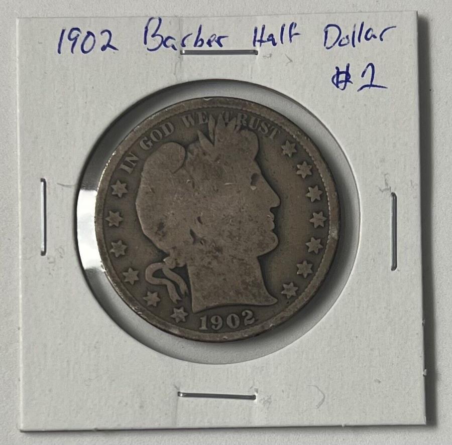 yɔi/iۏ؏tz AeB[NRC _RC [] 1902 Po[o[Vo[n[t_[1 1902 P Barber Silver Half Dollar #1