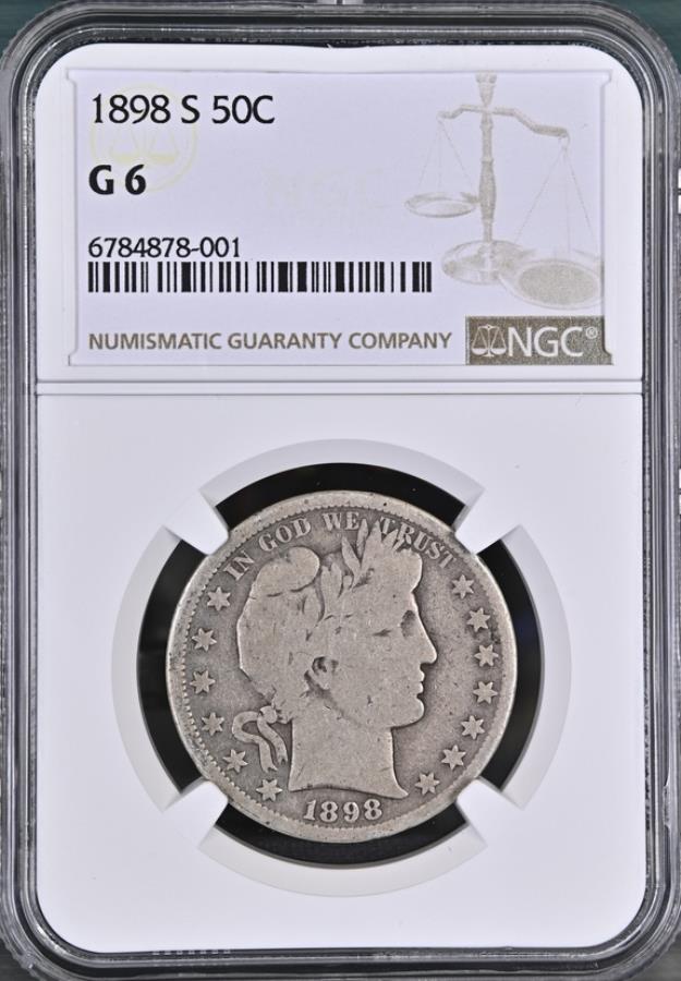 yɔi/iۏ؏tz AeB[NRC _RC [] 1898 S 50C NGC G6 1898 s 50c NGC G6