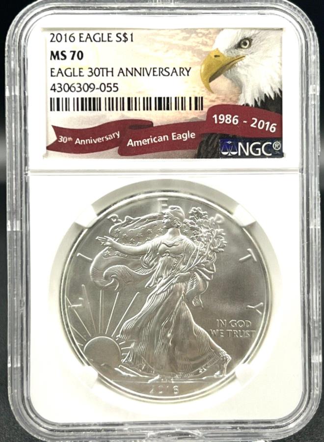2016 $ 1ꥫ󥷥С顼NGC MS7030ǯǰ 2016 $1 American Silver ...