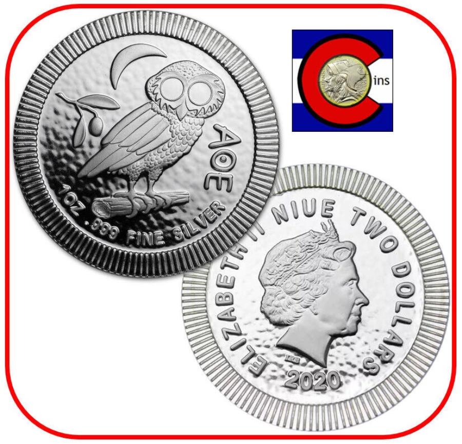 2020 Niue Athena Owl Stackable 1 oz Silver $2 Coin - Roll/Tube of 20 Coins2020 Niue Athena Owl Stackable 1 Oz Silver $ 2 COIN -20コインのロール/チューブ商品について※下記内容を必ずお読みになってからお買い求め下さいますようお願い致しますこの商品の納期について弊社海外倉庫からのお取り寄せ商品となります（お客様宅お届け目安2-3週間程度）注意事項　▼商品について　　 パソコンの画像・画質により色や素材感が、実際の商品と多少異なる場合がございます。　▼キャンセル・返品について　　ご入金確認と同時に輸送手配を行っております。ご注文確定後のキャンセルは承っておりません。　また、お客様都合（程度の解釈相違を含む）によるキャンセルは原則お受け出来ません。　不具合での返品は箱などすべてが到着時の状態になるものに限らせていただきます。　　▼領収書について　　楽天会員、非会員共に、購入履歴詳細から領収書をPDFにて発行できます。　　▼発送について　　土日祝日は弊社休業日となっております。　年末年始や長期休暇の発送は配送業者も休日の為、通常よりお時間をいただきます。　　▼その他　　お気軽にお問合せ下さいませ。