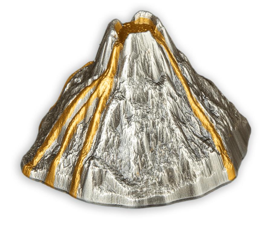 2023Х̥Ĳл5󥹥Сƥ3D 2023 Vanuatu Volcano 5oz Silver Antique...