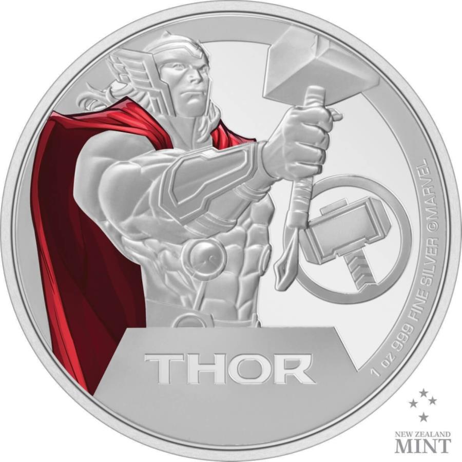 ڶ/ʼݾڽա ƥ 󥳥 [̵] 2023 Niue Marvel Thor 1Oz Silver Colorized Proof Coin 2023 Niue Marvel Thor 1oz Silver Colorized Proof Coin