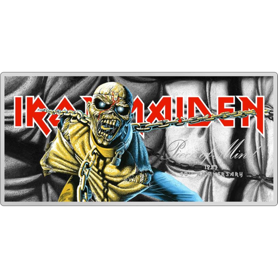 2023åɥᥤǥޥ5GСץ롼դΤ褦ʥ 2023 Cook Islands Iron Maiden Piece of Mind 5g Silver Proof-Like Note